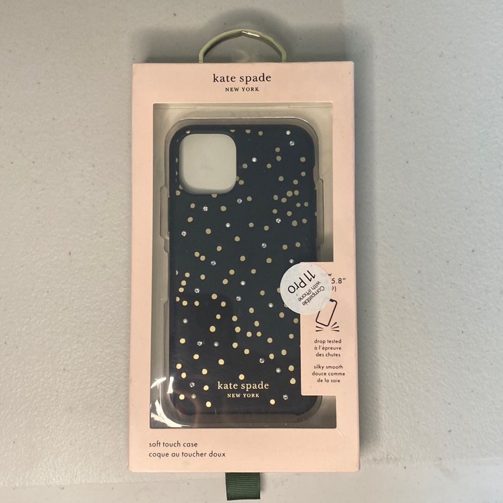 KATE SPADE-Balck & Gold iPhone 11 Pro Case